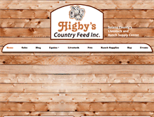 Tablet Screenshot of higbyfeed.com